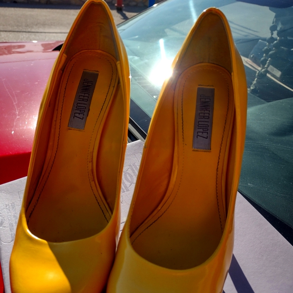 Yellow JLo Heels